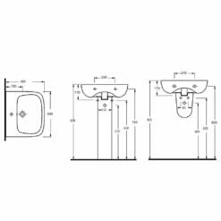 Nuie Ambrose 500x400 1th White Basin & Semi Pedestal CPC024 -HANSGROHE Shop nuie ambrose 500x400 1th white basin semi pedestal cpc024 p30964 159924 image