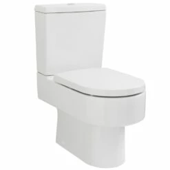 Nuie Ambrose White Semi Flush To Wall Pan & Cistern - CPV006