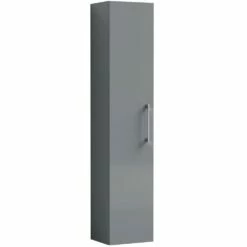 Nuie Anro Cloud Grey 300mm Single Door Tall Unit - MOE1361