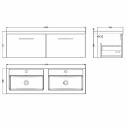 Nuie Arno Cloud Grey 1200 Wall Hung 2-Drawer Vanity Unit & Double Basin 7 Nuie Arno Cloud Grey 1200 Wall Hung 2-Drawer Vanity Unit & Double Basin -HANSGROHE Shop nuie arno cloud grey 1200 wall hung 2 drawer vanity unit double basin p57545 266833 image