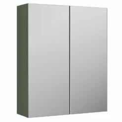 Nuie Arno Satin Green 600mm Mirror Unit (50/50) - OFF817