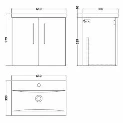 Nuie Arno Satin Green 600mm Wall Hung 2-Door Vanity Unit & Basin 1 7 Nuie Arno Satin Green 600mm Wall Hung 2-Door Vanity Unit & Basin 1 -HANSGROHE Shop nuie arno satin green 600mm wall hung 2 door vanity unit basin 1 p57411 268456 image
