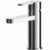 Nuie Arvan Chrome Single Lever Mini Basin Mixer Tap With Push Button Waste