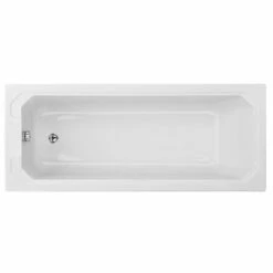 Nuie Ascott Traditional White Single Ended Art Deco Bath 1700x700mm - NLB109