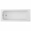 Nuie Ascott Traditional White Single Ended Art Deco Bath 1700x750mm - NLB110