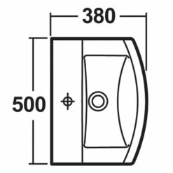 Nuie Asselby 500x380 1th White Basin & Semi Pedestal CSS003 -HANSGROHE Shop nuie asselby 500x380 1th white basin semi pedestal css003 p30931 150082 image