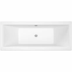 Nuie Asselby Square Double Ended Straight Bath 1700x700 & Front Panel -HANSGROHE Shop nuie asselby square double ended straight bath 1700x700 front panel p58367 258438 image