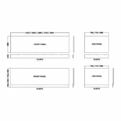 Nuie Asselby Square Double Ended Straight Bath 1700x700 & Front Panel -HANSGROHE Shop nuie asselby square double ended straight bath 1700x700 front panel p58367 285973 image