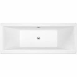 Nuie Asselby Square Double Ended Straight Bath 1700x750
