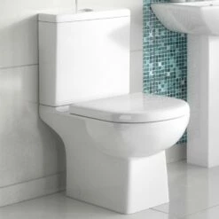 Nuie Asselby White Close Coupled Pan & Cistern - CSS004