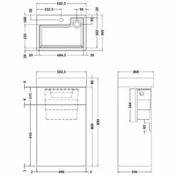 Nuie Athena 2 In 1 Natural Oak 500mm Toilet & Basin Vanity Unit PRC345CB -HANSGROHE Shop nuie athena 2 in 1 natural oak 500mm toilet basin vanity unit prc345cb p33359 162574 image