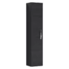 Nuie Athena Charcoal Black 300mm Tall Cabinet Single Door - MOD661