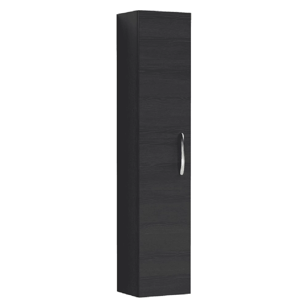 Nuie Athena Charcoal Black 300mm Tall Cabinet Single Door - MOD661 1 Nuie Athena Charcoal Black 300mm Tall Cabinet Single Door - MOD661