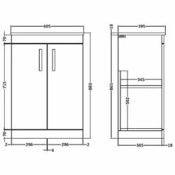 Nuie Athena Charcoal Black Floor Standing 600mm Cabinet & Worktop 5 Nuie Athena Charcoal Black Floor Standing 600mm Cabinet & Worktop -HANSGROHE Shop nuie athena charcoal black floor standing 600mm cabinet worktop p29700 145531 image