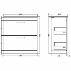Nuie Athena Charcoal Black Floor Standing 800mm Cabinet & Worktop - ATH054W 5 Nuie Athena Charcoal Black Floor Standing 800mm Cabinet & Worktop - ATH054W -HANSGROHE Shop nuie athena charcoal black floor standing 800mm cabinet worktop ath054w p29705 145558 image