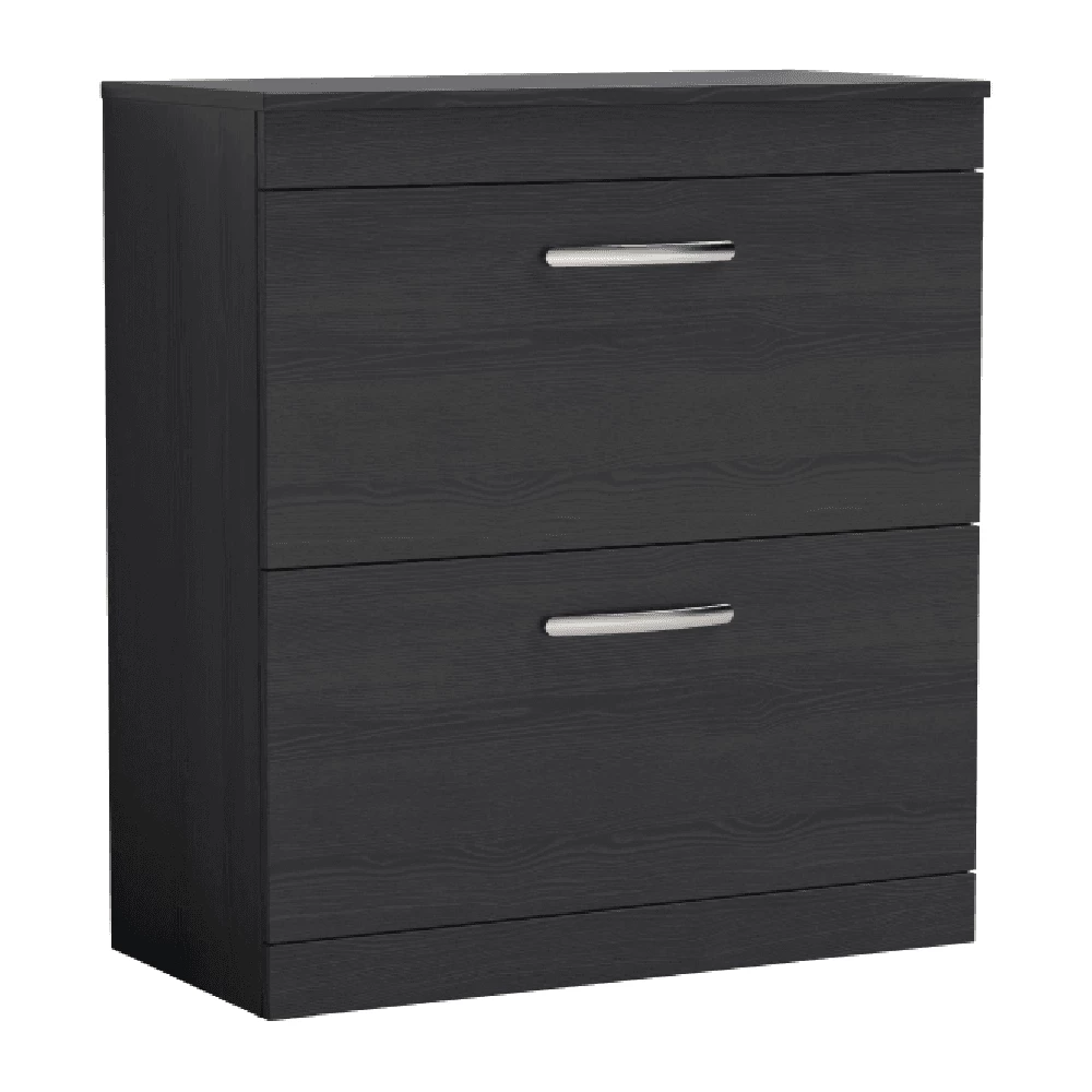 Nuie Athena Charcoal Black Floor Standing 800mm Cabinet & Worktop - ATH054W 1 Nuie Athena Charcoal Black Floor Standing 800mm Cabinet & Worktop - ATH054W