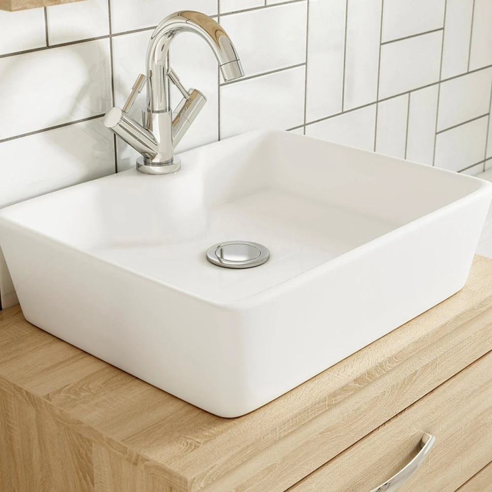 Nuie Athena Charcoal Black Wall Hung 600mm Cabinet & Worktop - ATH040W 2 Nuie Athena Charcoal Black Wall Hung 600mm Cabinet & Worktop - ATH040W - Image 2