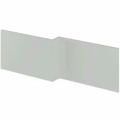 Nuie Athena Gloss Grey Mist 1700mm Shower Bath Front Panel- OFG473