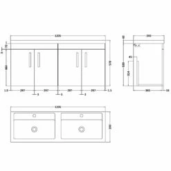 Nuie Athena Gloss White 1200mm Wall Hung 4 Door Vanity & Double Basin 5 Nuie Athena Gloss White 1200mm Wall Hung 4 Door Vanity & Double Basin -HANSGROHE Shop nuie athena gloss white 1200mm wall hung 4 door vanity double basin p33397 162653 image