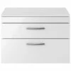 Nuie Athena Gloss White Wall Hung 800mm Cabinet & Worktop - ATH069W