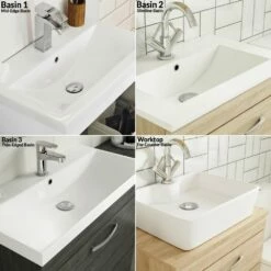 Nuie Athena Gloss White Wall Hung 800mm Cabinet & Worktop - ATH069W -HANSGROHE Shop nuie athena gloss white wall hung 800mm cabinet worktop ath069w p29779 200305 image