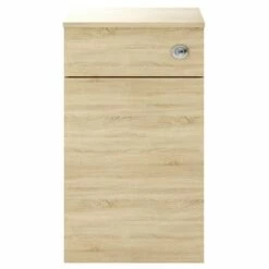 Nuie Athena Natural Oak 500mm Back To Wall WC Toilet Unit MOC642