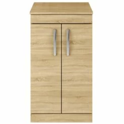 Nuie Athena Natural Oak Floor Standing 500mm Cabinet & Worktop