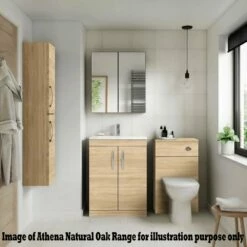 Nuie Athena Natural Oak Floor Standing 500mm Cabinet & Worktop -HANSGROHE Shop nuie athena natural oak floor standing 500mm cabinet worktop p30010 187776 image