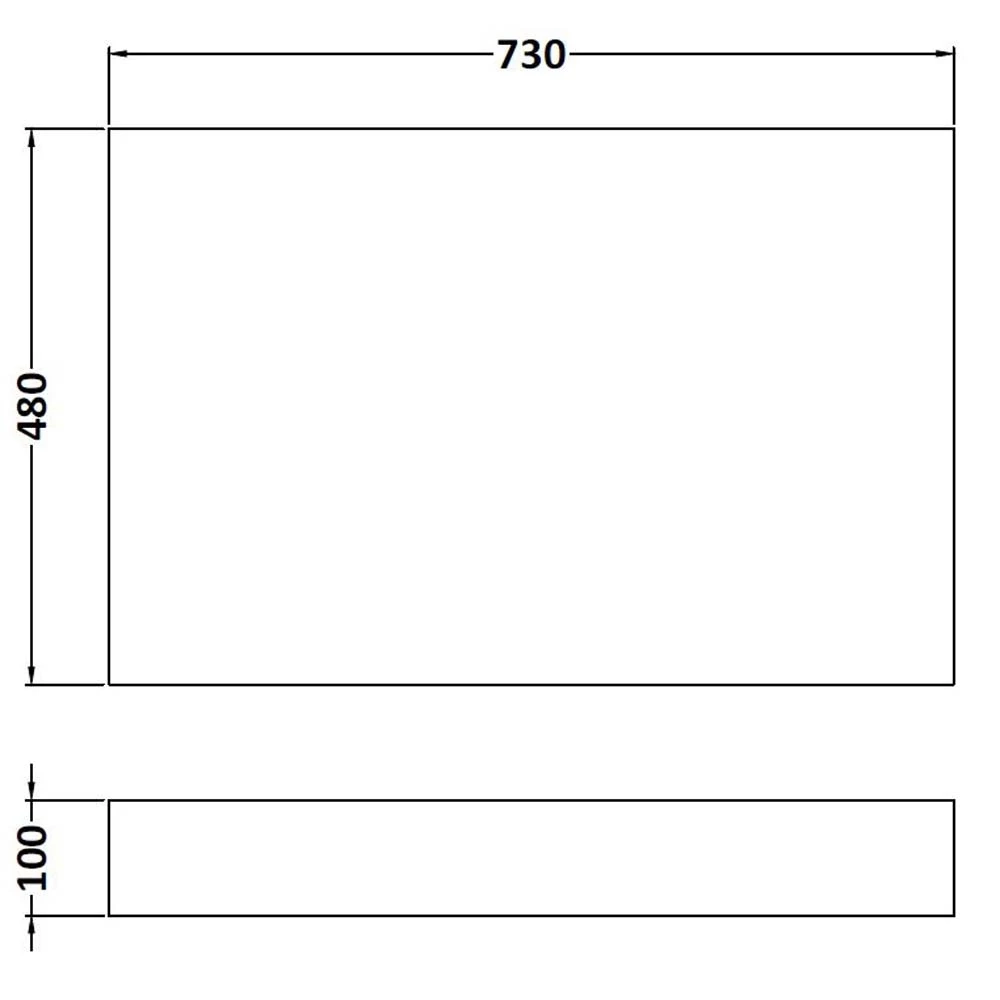 Nuie Athena Stone Grey 750mm Bath End Panel - MPC412 3 Nuie Athena Stone Grey 750mm Bath End Panel - MPC412 - Image 3