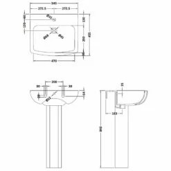 Nuie Ava 545x455 1TH White Basin And Pedestal NCG400 7 Nuie Ava 545x455 1TH White Basin And Pedestal NCG400 -HANSGROHE Shop nuie ava 545x455 1th white basin and pedestal ncg400 p33453 162776 image
