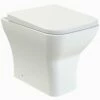 Nuie Ava White Back To Wall Pan Toilet & Soft Close Seat - NCG406