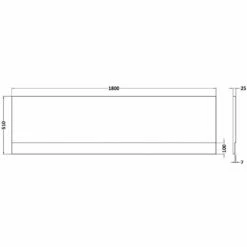 Nuie Barmby Round Single Ended Straight Bath 1800x800 & Front Panel -HANSGROHE Shop nuie barmby round single ended straight bath 1800x800 front panel p58375 259229 image