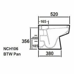 Nuie Bliss White Back To Wall Toilet Pan & Soft Close Seat -HANSGROHE Shop nuie bliss white back to wall toilet pan soft close seat p30929 150073 image
