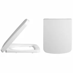 Nuie Bliss White Close Coupled Semi Flush Toilet Pan, Cistern & Soft Close Seat -HANSGROHE Shop nuie bliss white close coupled semi flush toilet pan cistern soft close seat p30928 152365 image