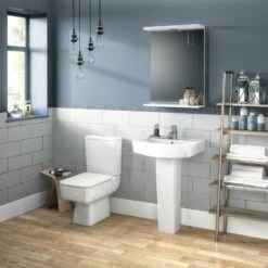 Nuie Bliss White Semi Flush To Wall WC - CBL008 -HANSGROHE Shop nuie bliss white semi flush to wall wc cbl008 p46905 221530 image