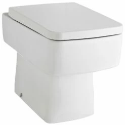 Nuie Bliss White Square Back To Wall Pan - NCH106B