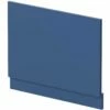Nuie Blocks Satin Blue 750mm Bath End Panel - MOF371