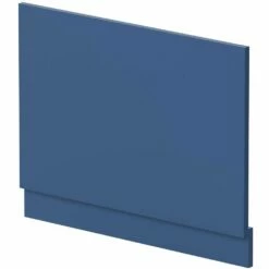 Nuie Blocks Satin Blue 750mm Bath End Panel - MOF371