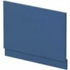 Nuie Blocks Satin Blue 800mm Bath End Panel - MOF372