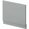 Nuie Blocks Satin Grey 700mm Bath End Panel - MOF270