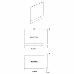 Nuie Blocks Satin Grey 800mm Bath End Panel - MOF272 5 Nuie Blocks Satin Grey 800mm Bath End Panel - MOF272 -HANSGROHE Shop nuie blocks satin grey 800mm bath end panel mof272 p50584 234241 image