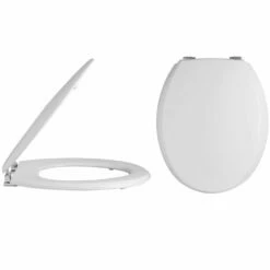 Nuie Carlton White High Level WC Toilet, Flush Pipe Kit & Chrome Hinges Seat -HANSGROHE Shop nuie carlton white high level wc toilet flush pipe kit chrome hinges seat p33451 162765 image