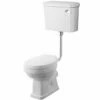 Nuie Carlton White Low Level Pan, Cistern & Flush Pipe Kit - CCT001