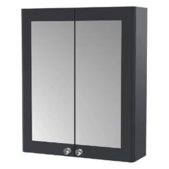 Nuie Classique Satin Anthracite 600 Mirror Cabinet