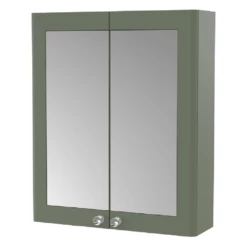 Nuie Classique Satin Green 600 Mirror Cabinet