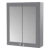 Nuie Classique Satin Grey 600 Mirror Cabinet