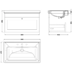 Nuie Classique Satin White 800 Wall Hung 3-Drawer Vanity Unit & 3TH Basin 5 Nuie Classique Satin White 800 Wall Hung 3-Drawer Vanity Unit & 3TH Basin -HANSGROHE Shop nuie classique satin white 800 wall hung 3 drawer vanity unit 3th basin p73804 305600 image