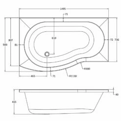 Nuie Curved B Shape 1500mm Shower Bath LH, Fixed Screen & White Panel 5 Nuie Curved B Shape 1500mm Shower Bath LH, Fixed Screen & White Panel -HANSGROHE Shop nuie curved b shape 1500mm shower bath lh fixed screen white panel p34042 176071 image