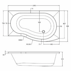 Nuie Curved B Shape 1500mm Shower Bath RH, Fixed Screen & White Panel 5 Nuie Curved B Shape 1500mm Shower Bath RH, Fixed Screen & White Panel -HANSGROHE Shop nuie curved b shape 1500mm shower bath rh fixed screen white panel p34043 176074 image