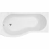 Nuie Curved B Shaped Single Ended Bath LH 1700x900x740